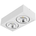 Plafon Spot Sobrepor Box Pé Direito Alto +2 Led Ar111 Bf St27