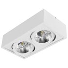 Plafon Spot Sobrepor Box Pé Direito Alto +2 Led Ar111 Bf St27