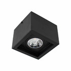 Plafon Spot Sobrepor Box Preto Foco Orientável P/ Ar70 Starlu