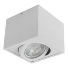 Plafon Spot Sobrepor Branco Box Orluce + 1x Led Branco Frio S