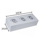 Plafon Spot Sobrepor Direcionável 3 Lâmpadas Par30 Branco Rl