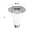 Plafon Spot Sobrepor Preto + Led Par20 8w Branco Frio St1576