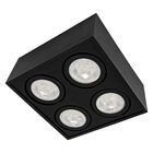 Plafon Spot Sobrepor Preto Box Orluce + Led Par30 Branco Quen