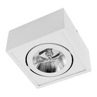 Plafon Spot Sobrepor Quadrado Branco Box P/ Ar111 Orluce St27