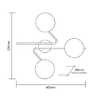 Plafon Startec Barcelona 3 E27 Bivolt - Dourado - Único