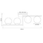 Plafon Startec Havana 4 E27 Bivolt - Cobre - Único