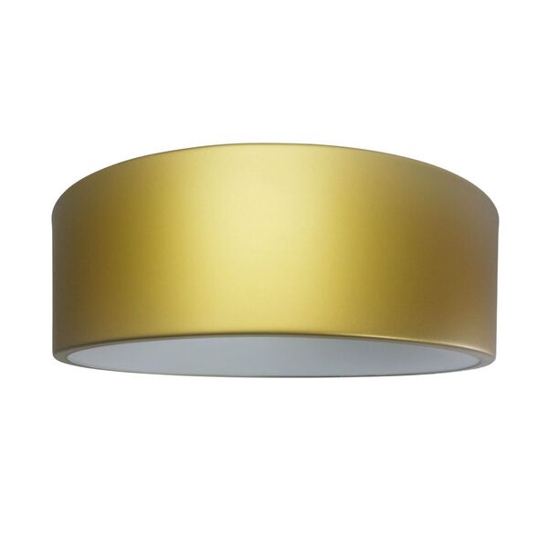 Plafon Sushi Em Aluminio Dourado 370mm 4e27 Forma Da Luz