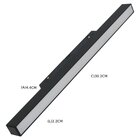Plafon System Preto 2,2cm X 30,2cm X 4,4cm 1xled Integrado 10