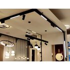 Plafon System Preto 2,2cm X 59,8cm X 4,4cm 1xled Integrado 18