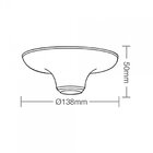 Plafon Taschibra E27 Em Porcelana Preto 0208000902