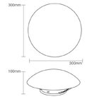 Plafon Taschibra Laguna 30cm - 2 Lâmpadas Branco