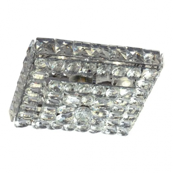 Plafon Taschibra Moder Quadrado Transparente Led Bivolt