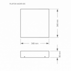 Plafon Taschibra Nadir 34cm 4xe27