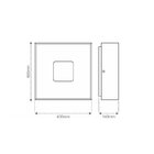 Plafon Taschibra Waffle Led Bivolt Branco 2700k Luz Amarela