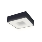 Plafon Taschibra Waffle Led Bivolt Preto - 2700k Luz Amarela