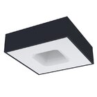 Plafon Taschibra Waffle Led Bivolt Preto 6500k Luz Branca