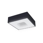 Plafon Taschibra Waffle Led Bivolt Preto 6500k Luz Branca