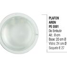 Plafon Teto E Parede Aron De Embutir Alumínio E Vidro