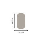 Plafon Teto Sobrepor Branco Texturizado Moderno Gu10 3x7cm