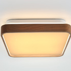 Plafon Timber De Led 28x28x7.2cm 24w Preto