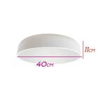 Plafon Victoria Branco Sobrepor Redondo Alumínio Ø40cm St2211
