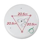 Plafon Victoria Branco Sobrepor Redondo Ø40cm + 3x Led Branco