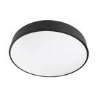 Plafon Victoria Preto Sobrepor Redondo Alumínio Ø40cm St2211