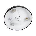 Plafon Victoria Preto Sobrepor Redondo Alumínio Ø40cm St2211