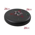 Plafon Victoria Preto Sobrepor Redondo Ø60cm + 5x Led Branco