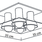 Plafon Vidro Espelhado Startec Branco