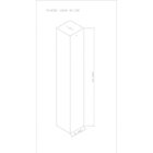 Plafon Viena Quadrado 45cm Woods Folheado A Ouro