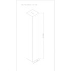 Plafon Viena Quadrado 45cm Woods Rosa Bebe