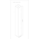 Plafon Viena Quadrado 60cm Woods Vermelho