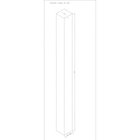 Plafon Viena Quadrado 90cm Woods Vermelho