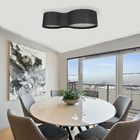 Plafon Violão Madeira 70cm Preto