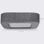 Plafon Wood Madeira Quadrado Arredondado Led 24w Bivolt Imbui