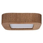 Plafon Wood Madeira Quadrado Arredondado Led 24w Bivolt Imbui