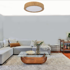 Plafon Wood Madeira Redondo Led 12w Bivolt Freijó - Branco Fr