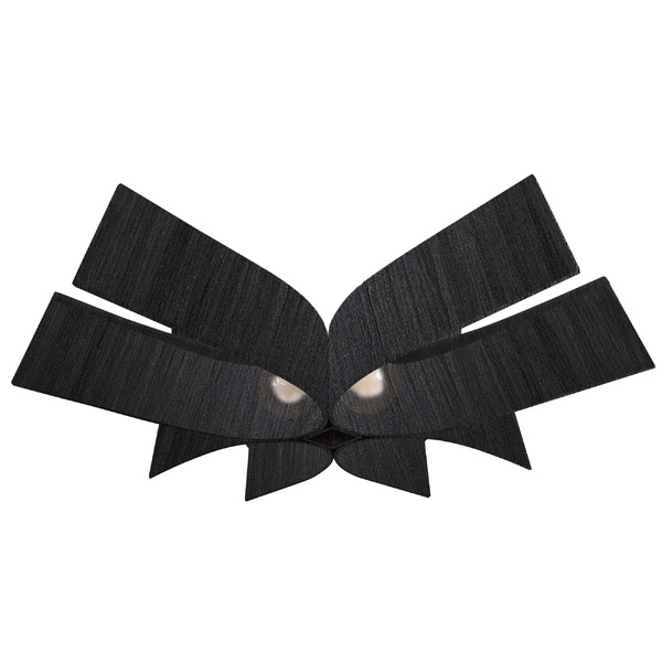 Plafon Wood Pétala 94cm - 4 Luzes Preto