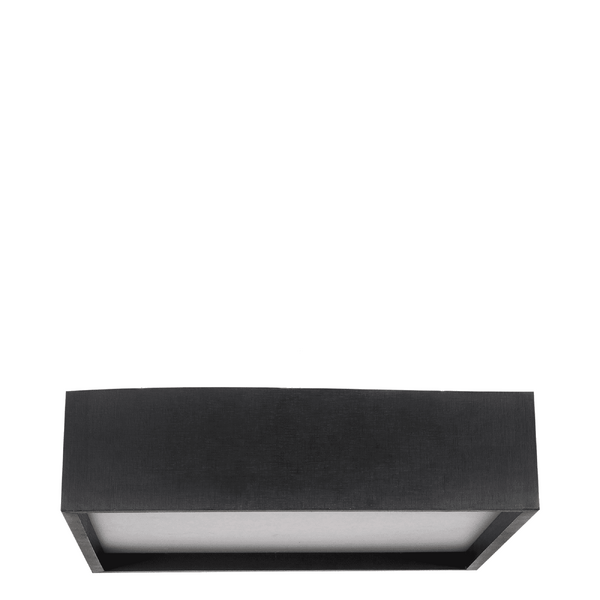 Plafon Wood Quadrado 40cm - 4 Luzes E27 - Preto