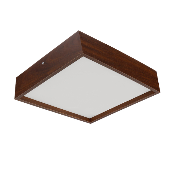 Plafon Wood Quadrado 60cm - 4 Luzes E27 - Málaga