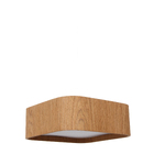 Plafon Wood Quadrado Arredondado 40x40cm 4 Luzes - Freijo ( C