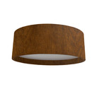 Plafon Wood Redondo 35cm - 3 Luzes E27 -mel