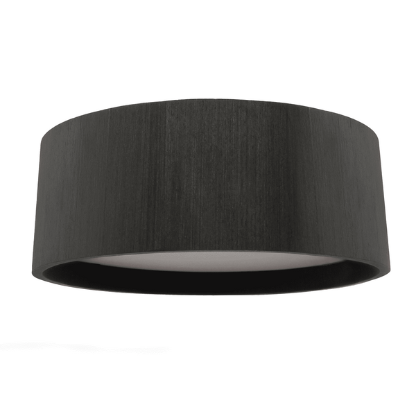 Plafon Wood Redondo 40cm - 4 Luzes E27 - Preto