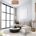 Plafon Wood Redondo 50cm - 5 Luzes E27 - Freijó