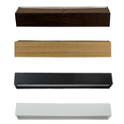 Plafon Wood Retângular 124cm - 2 Luzes G13 - Málaga