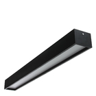 Plafon Wood Retângular 124x10cm - 01 Luz G13 Preto