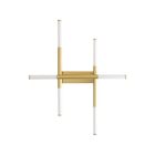 Plafon Yoda Ouro E Branco Zr141-wgd Led 22w 2700k 71x85cm Sta