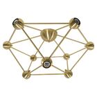 Plafon Zoe Metal + 9x Lâmpada G95 Filamento Carbono 110v St17