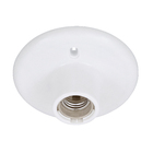 Plafonier 1 Lâmpada Branco Plástico Round Inspire